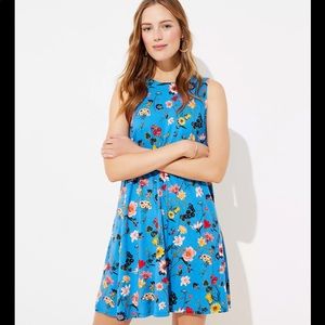 Loft Petite Lily tie back swing dress